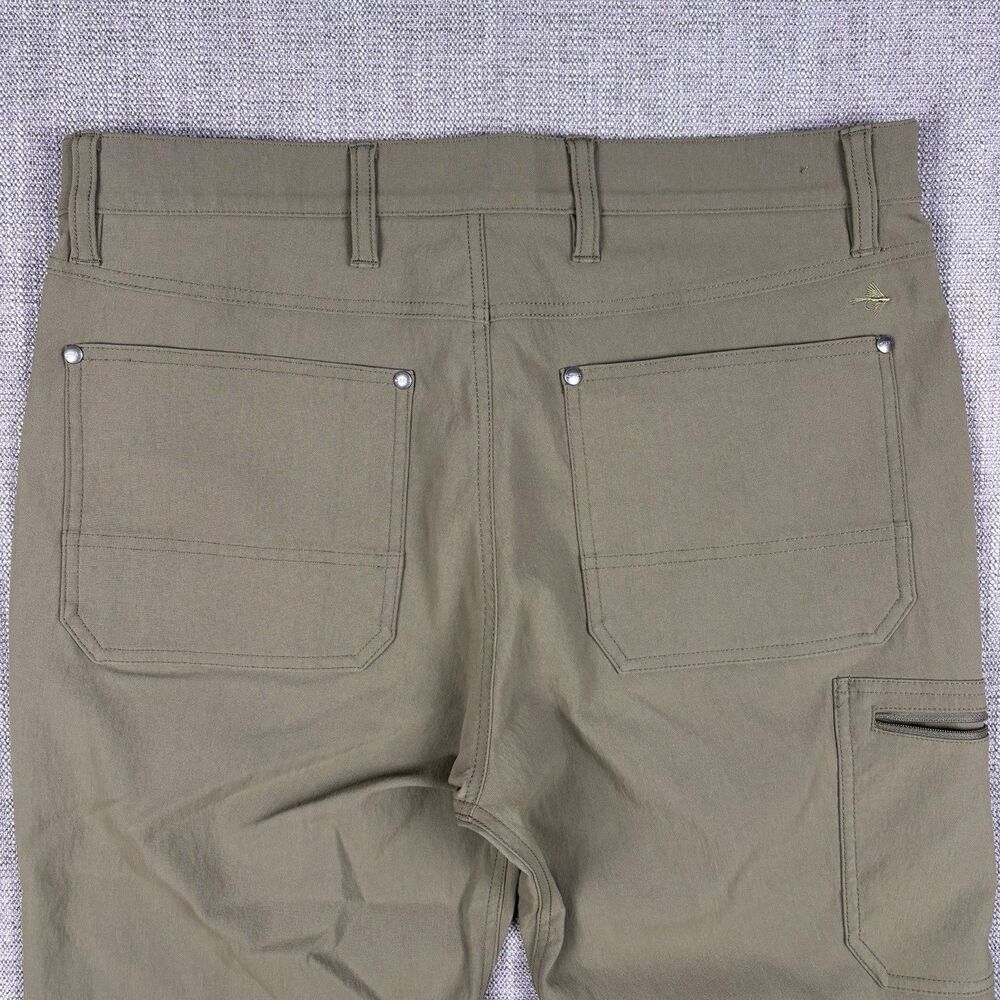 Orvis Men’s Tech Cargo Pants 34x30 Olive Green “Cordura” Stretch Gorpcore Nylon - Picture 11 of 11